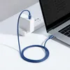 Kabel Baseus CAJY000603 USB-C - USB-C PD 100W 5A 480Mb/s 1,2m - niebieski